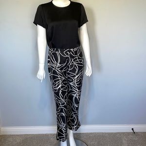 Outfit JPR 100% Silk Capri/Ankle Slacks EUC
